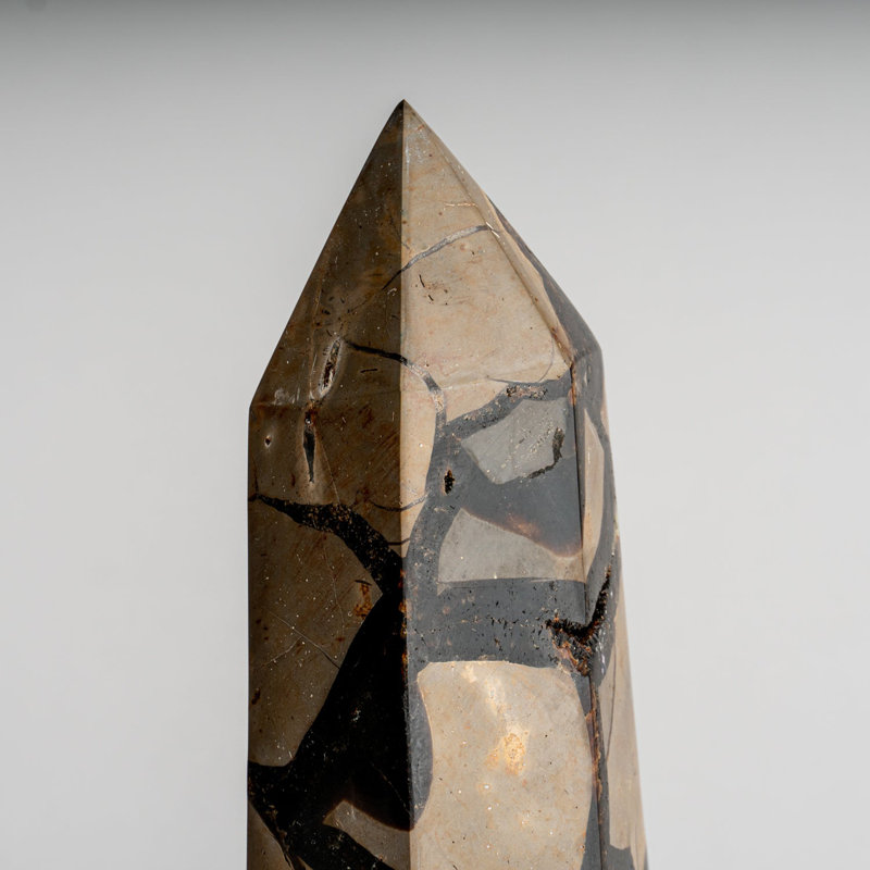 Genuine Polished Septarian Druzy Point from Madagascar (5 Lbs)
