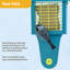 Birds Choice 8" Recycled Plastic 2-Cage Suet Feeder, Yellow-81120566