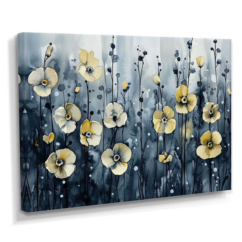 Ingersoll - Floral Wall Art, H 30 po x l 40 po, Toile tendue, Ne s’applique pas