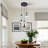 3 Light Dimmable Glass Pendant With 3 Different Lampshades