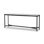 HAMMERED IRON 78'' W Marble Console Table