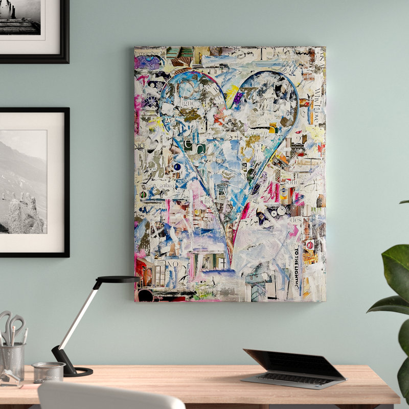 Aidé Céline par Salvatore Principe - peinture sur toile tendue, H 40 po x l 30 po x P 1,5 po