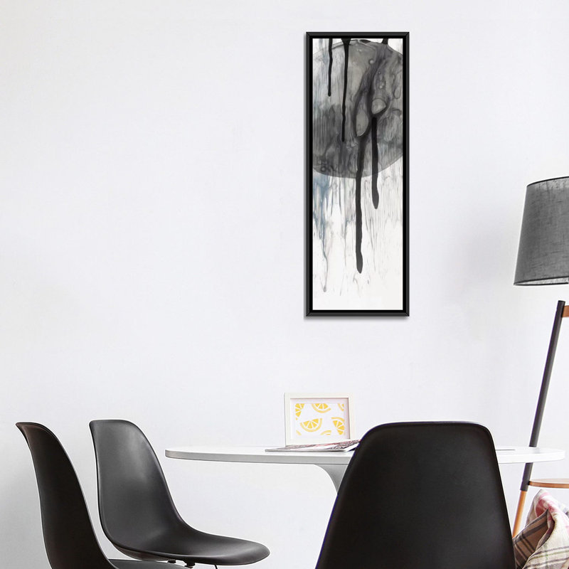 «Dripping Circles», reproduction sur toile, H 72 po x l 24 po x P 1,5 po, Toile avec cadre noir