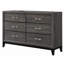 Commode 6 tiroirs Luzmar