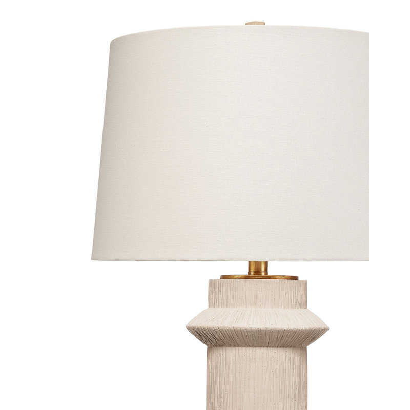 Trousdale Polyresin Table Lamp with Linen Shade
