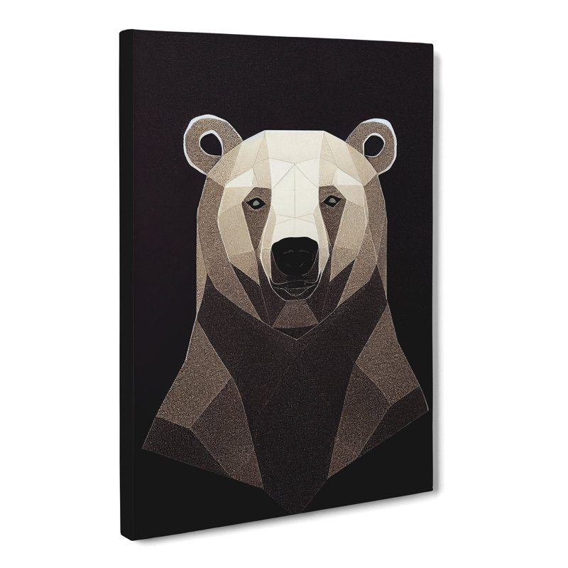 Refugio Polar Bear Suprematism - Wrapped Canvas, 60cm H x 40cm W x 3cm D