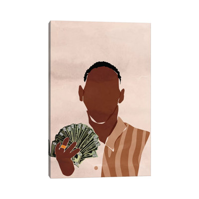 I Am A Rich Man by Domonique Brown - Print on Canvas