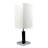 26"H Brown Square Wooden Table Lamp