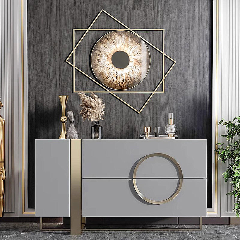 Buffet de rangement style italien de luxe, Gris