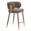 Tabouret de bar Brew brun et noyer