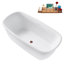 Baignoire autoportante 59 po avec plateau interne 59 po Streamline-101412694