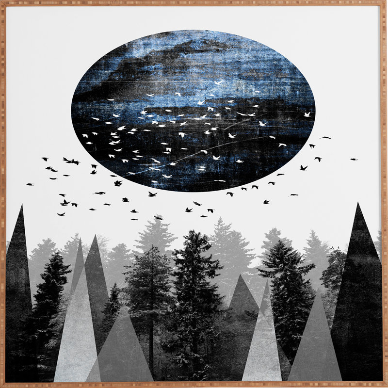 « nature », impression, H 12 po x l 12 po x P 1 po, Cadre satiné
