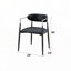 Ensemble de chaises de salle à manger rembourrées en similicuir avec accoudoirs, 4 pieds