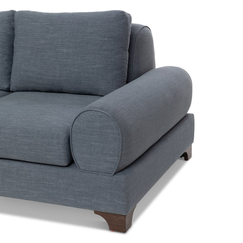Frenchy French Sofa, Heathered Navy