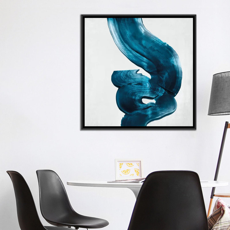 « outside ii », impression sur toile, H 18 po x l 18 po x P 1,5 po, Toile avec cadre flottant noir, Pas de tapis