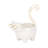 Scarbrough Kitty Trinket Tray, White and Gold Ceramic Jewelry Holder and Organizer-1388380688