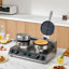 Gaufrier commercial anti-adhésif 2460W