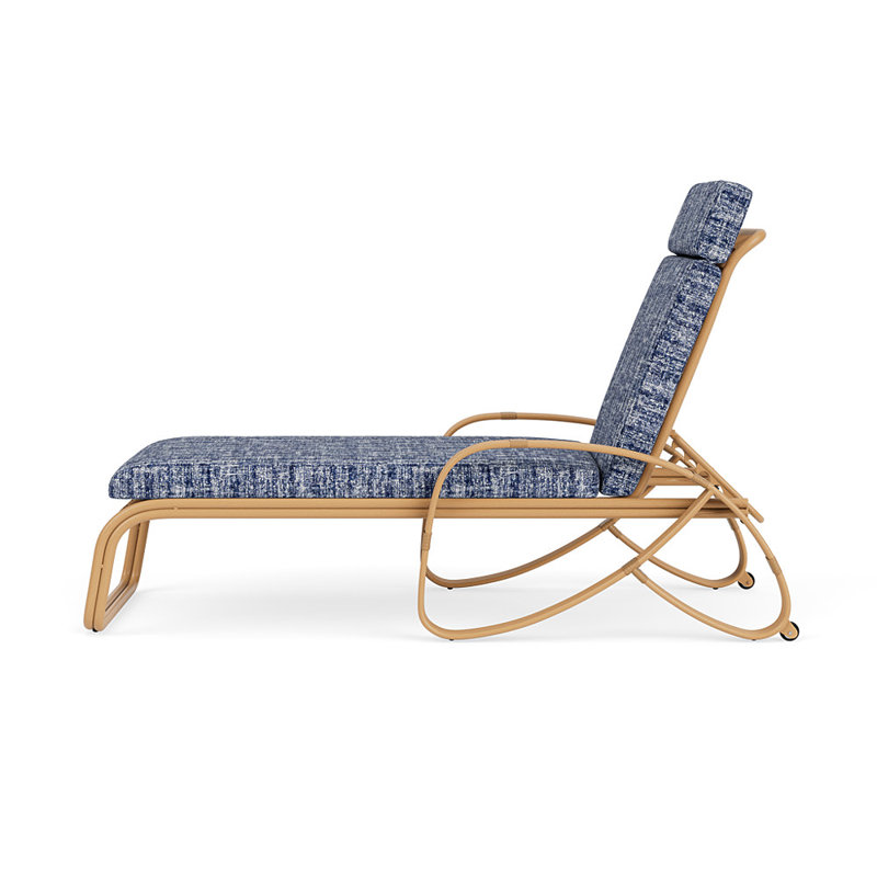 Riviera Outdoor Chaise Lounge, Visions Cobalt