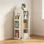 Bibliothèque rotative à 4 niveaux avec pivotement à 360 °, rangement spacieux pour les livres et les jouets, idéale pour les chambres d'enfants et les espaces de vie-131663099