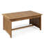 Table basse 40 "x 24" 18,79 "en bois avec patine brune pour la cour arrière