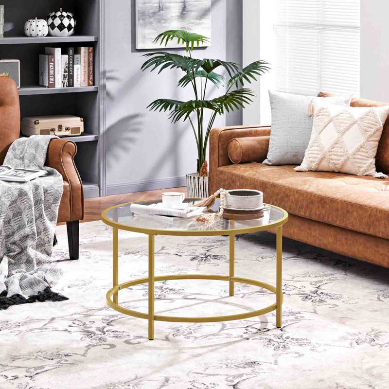 Davyion Coffee Table, Gold
