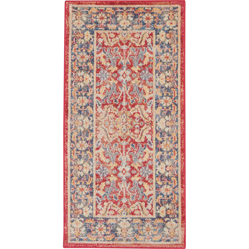Tapis rouge d'inspiration persane Raymond, Rectangle 2 pi x 4 pi
