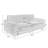 Vontavious 90.3'' Square Arms Sofa-1466095407