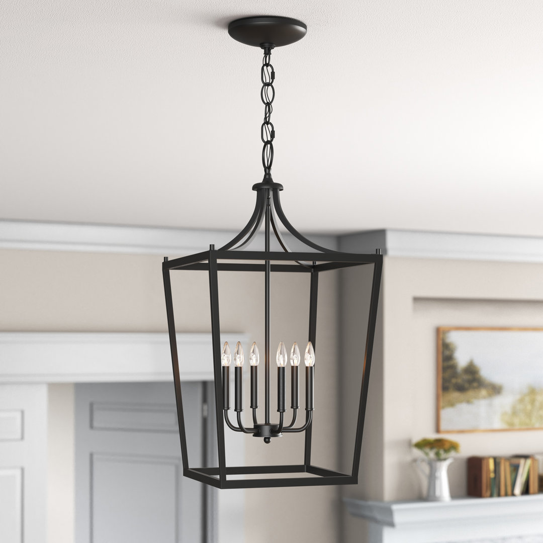Rancourt 6 - Light Dimmable Lantern Classic / Traditional Chandelier Charlton Home® 