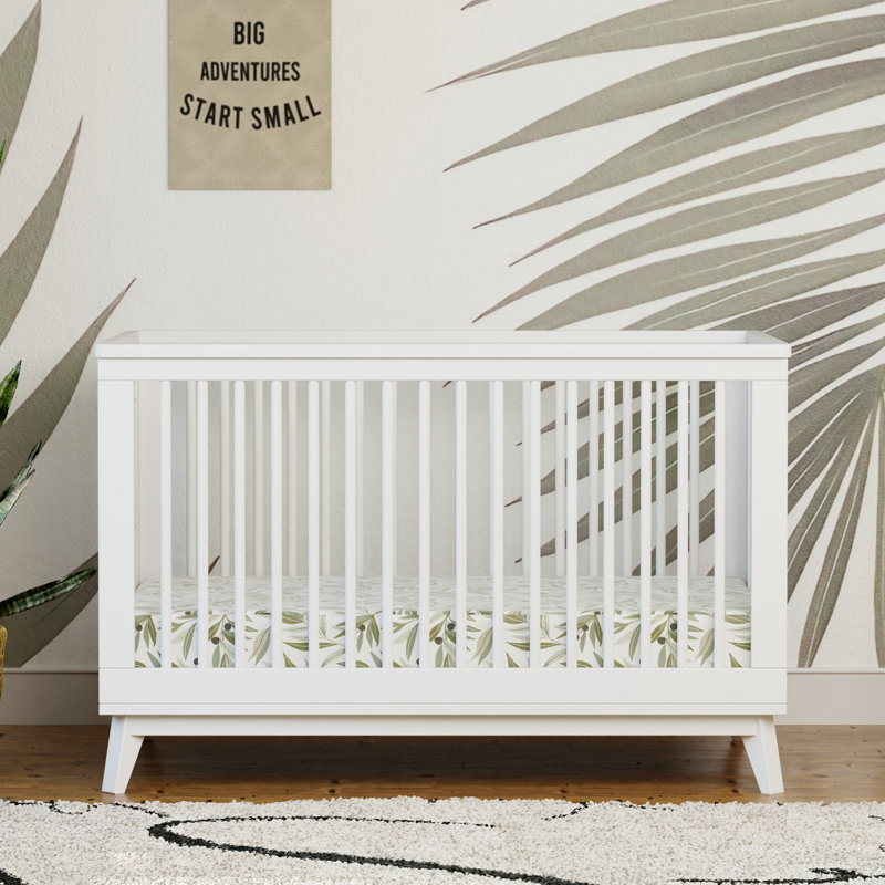 Scoot 3-in-1 Convertible Crib, White