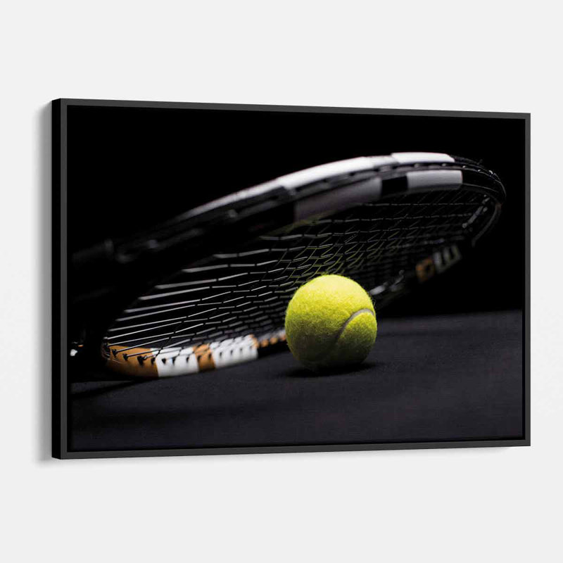 Fiddemon Black Tennis - photographie sur toile, H 12 po x l 16 po, Cadre noir