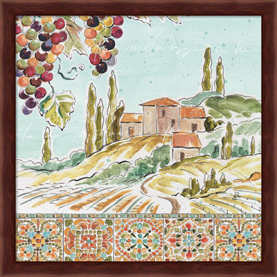 «Tuscan Breeze III» par Daphne Brissonnet, art mural encadré