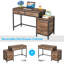 51''W Reversible Desk with Drawers-2079199041