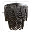 Lustre perlé en bois à 2 niveaux-372547385