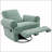Manual Recliner Sofa Swivel Recliner Rocker Chair With Adjustable Backrest For Ultimate Comfort And Versatility In Any Room-879368619