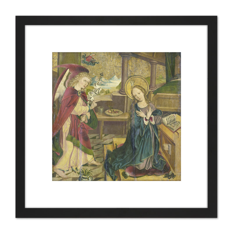 Annunciation To The Virgin by Meester Van Het Salemer Altaar - Single Picture Frame Painting