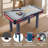 Ensemble de table de billard 48 po ROSEED, format compact avec plateau en velours de qualité supérieure et bâtons de queue
