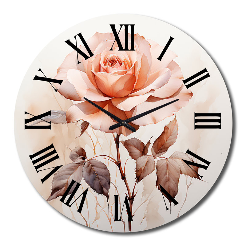 Horloge murale Chariese - Abstract Botanicals, Grand