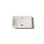 Iron Plains Metal Rectangular Vessel Bathroom Sink with Overflow-13237575