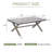 Rectangular Aluminum Outdoor Side Table-114222590