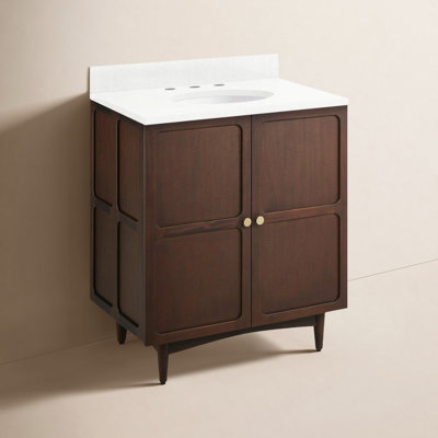 Delavan 30" Mahogany Single Bathroom Vanity