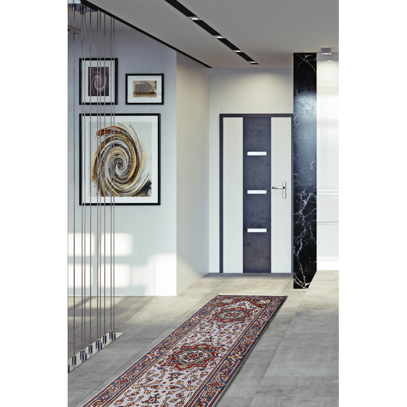 Tapis gris Serapi Heritage 2 pi 4 po x 15 pi 3 po