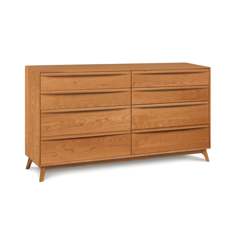 Catalina 8 - Drawer Solid Wood Dresser, Cherry