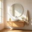 Miroir mural rond doré-1615435952