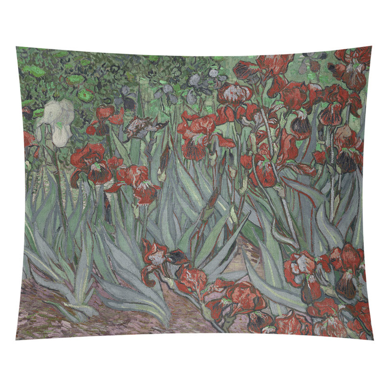 Tapisserie irises, Intérieur / extérieur, H 60,5 po x l 81,5 po