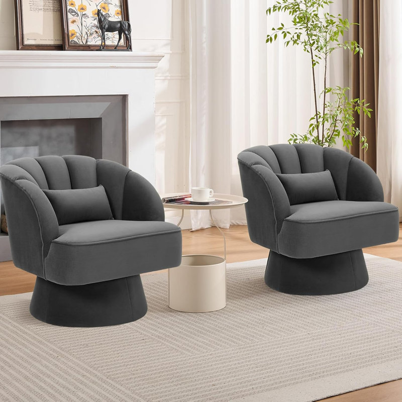 1 Seater Velvet Sofa & Chaise, Khaki