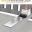 Ensemble de 4 chaises de patio en aluminium toutes saisons de 23 po avec coussins gris épais et structure grise-1477809068