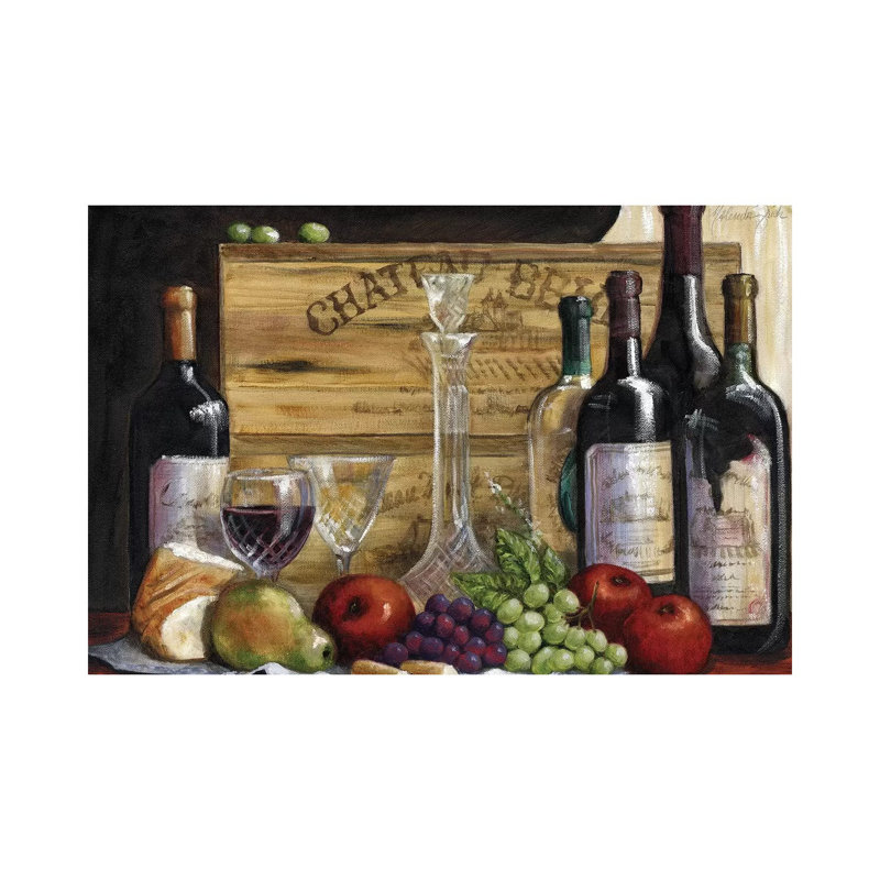 «Chateau Magnifique I» par Malenda Trick - peinture sur toile tendue, H 26 po x l 40 po x 1,5 po