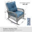 Chaise d'extérieur en rotin avec coussins Yentin-1706309115