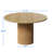 Round Solid Wood Base Dining Table For 1-6