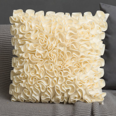 Appliqued Microsuede Pillow Cover